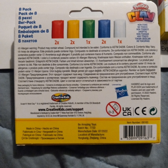 Play-Doh, Sculp'N Mold, 8 pack primary colors clay New unopened packages - Picture 8 of 8